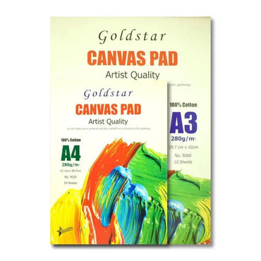 Gold Star Canvas Pad A4/A3 The Stationers